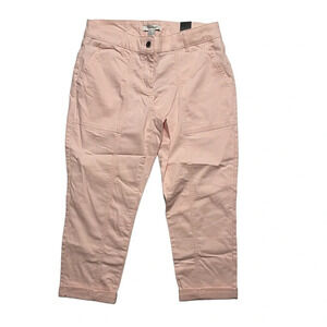 White House / Black Market Slim Skinny Utility Pink Crop Pant Size 4